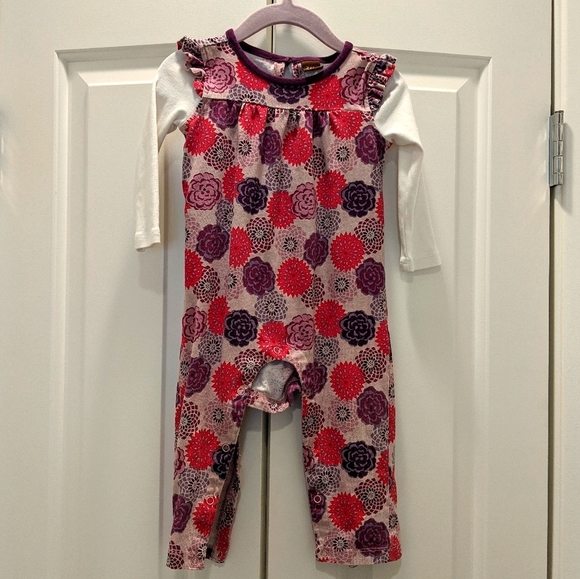 Tea Collection Other - Tea collection baby girl 12-18 month romper EUC